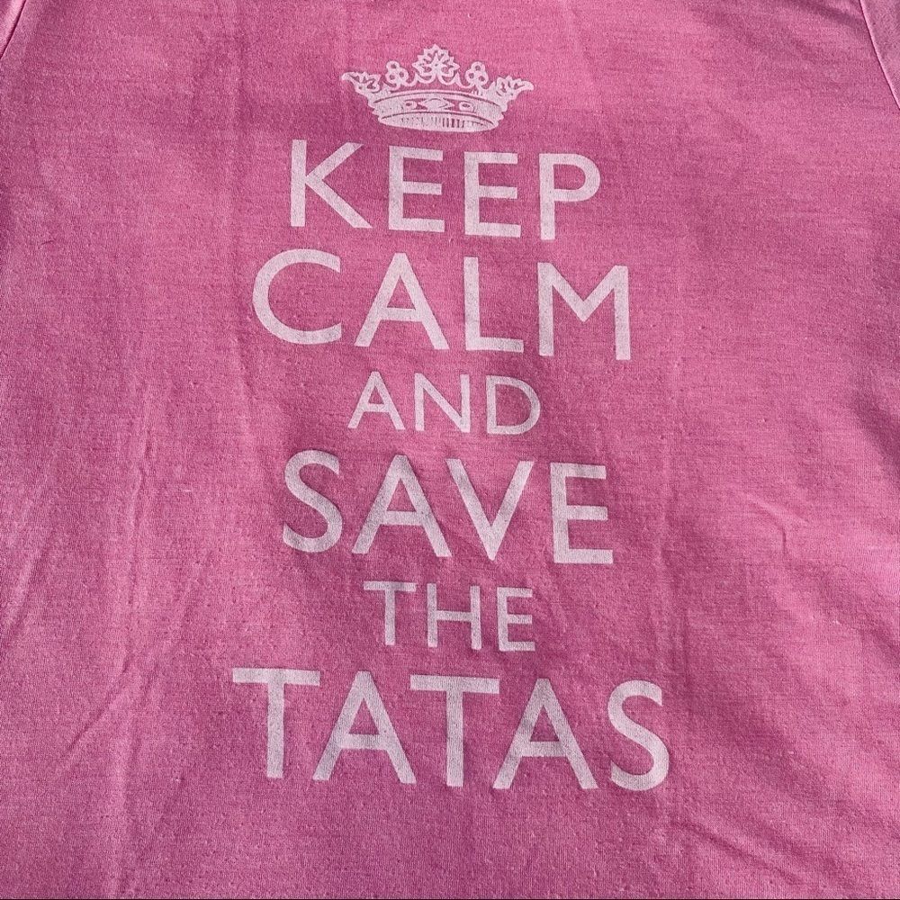 LOL Vintage Keep Calm pink Graphic Short Sleeve Tee M - Picture 8 of 12